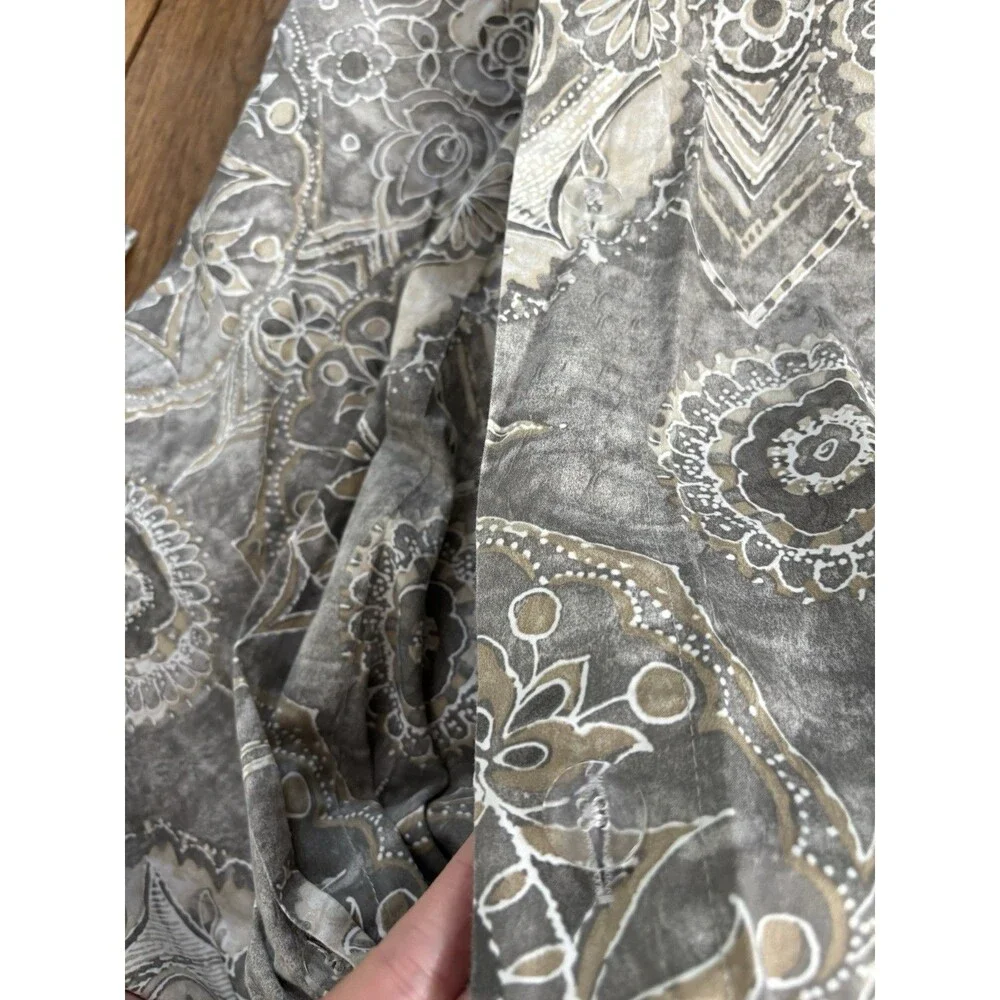 Pottery Barn Duvet Full Queen 2 Pilllow Shams Gray Taupe Jacquelyn Medallion